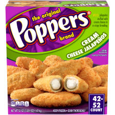 Poppers Cream Cheese Jalapenos, 52 oz Box