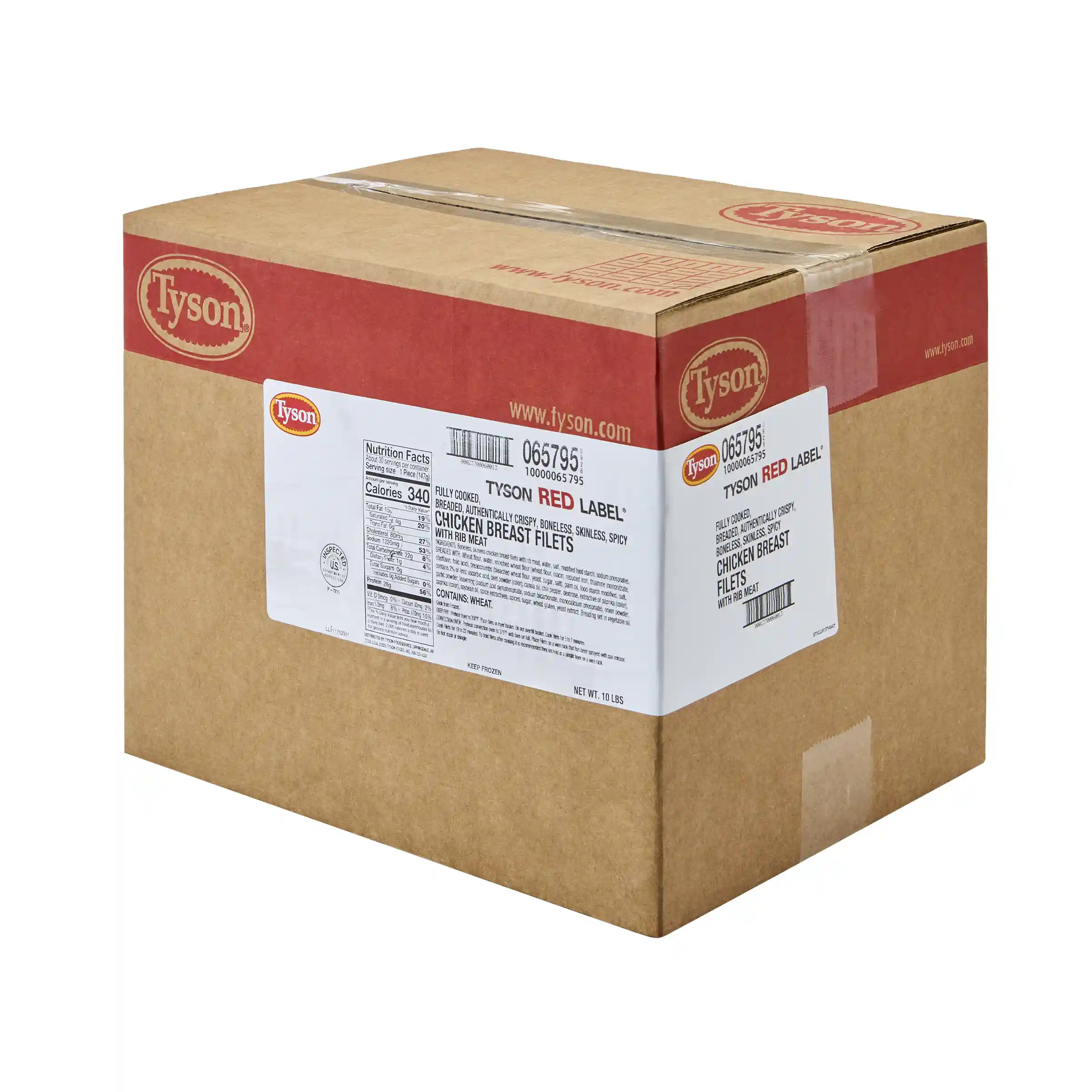 Tyson Red Label® Fully Cooked Breaded Authentically Crispy Spicy Chicken Breast Filets, 5.2 oz._image_5