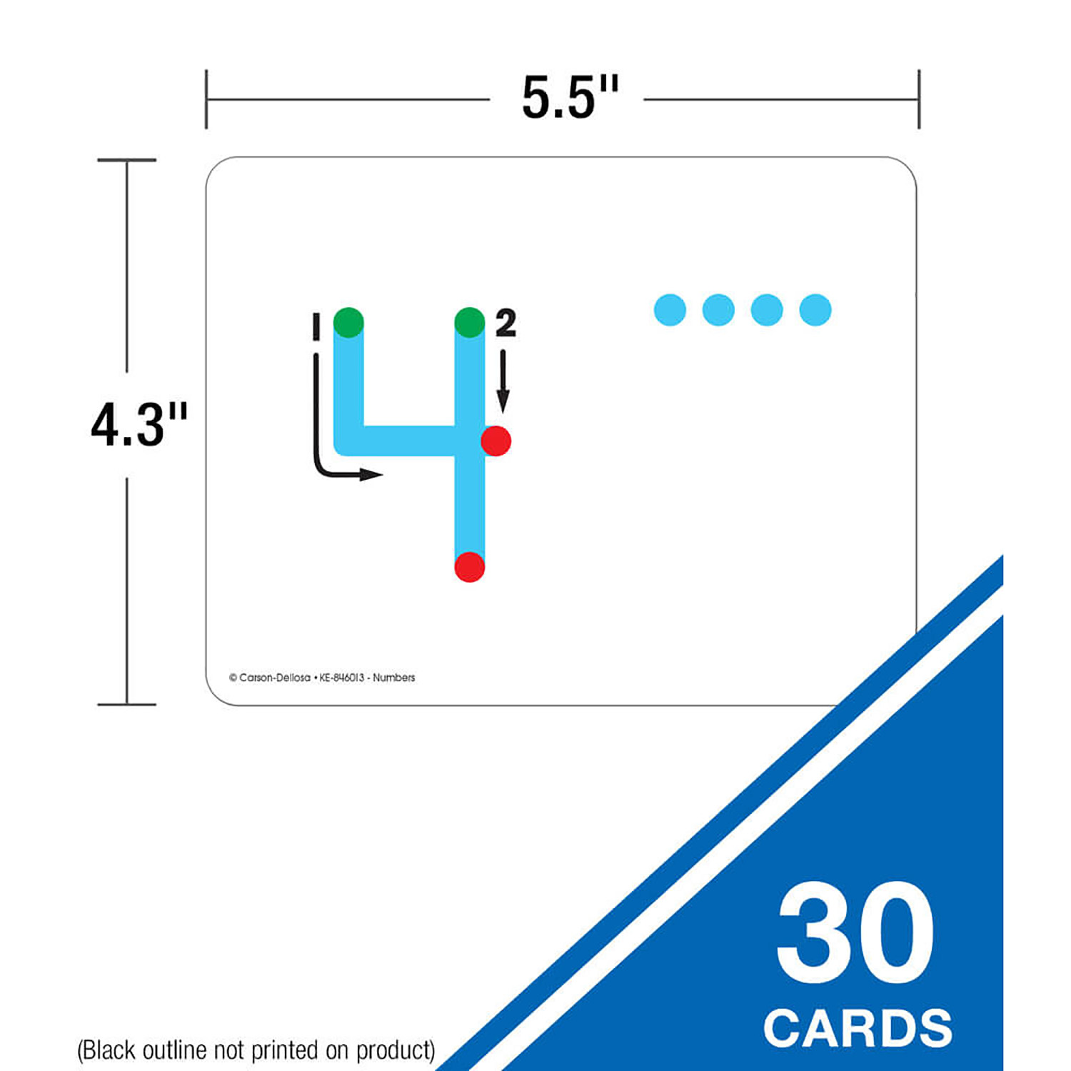 Carson Dellosa Education Textured Touch and Trace Cards: Numbers, Grade PK-3 image number null