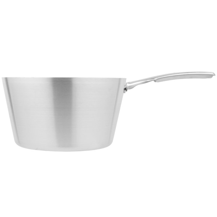 7-quart Wear-Ever® tapered aluminum saucepan in natural finish with plated TriVent™ handle