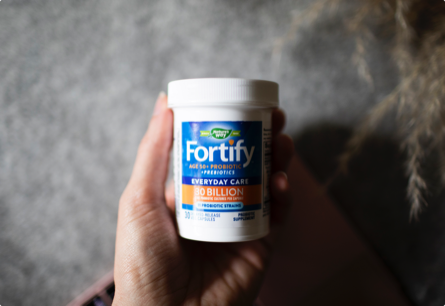 Fortify product in hand