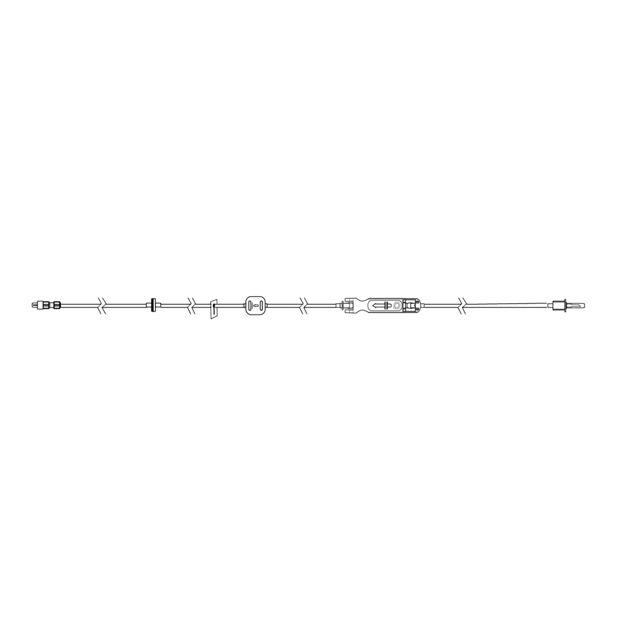 Eitan Group North America ADMIN SET, MICROBORE BK CK VLVFILTER 116.30" (30/CS)