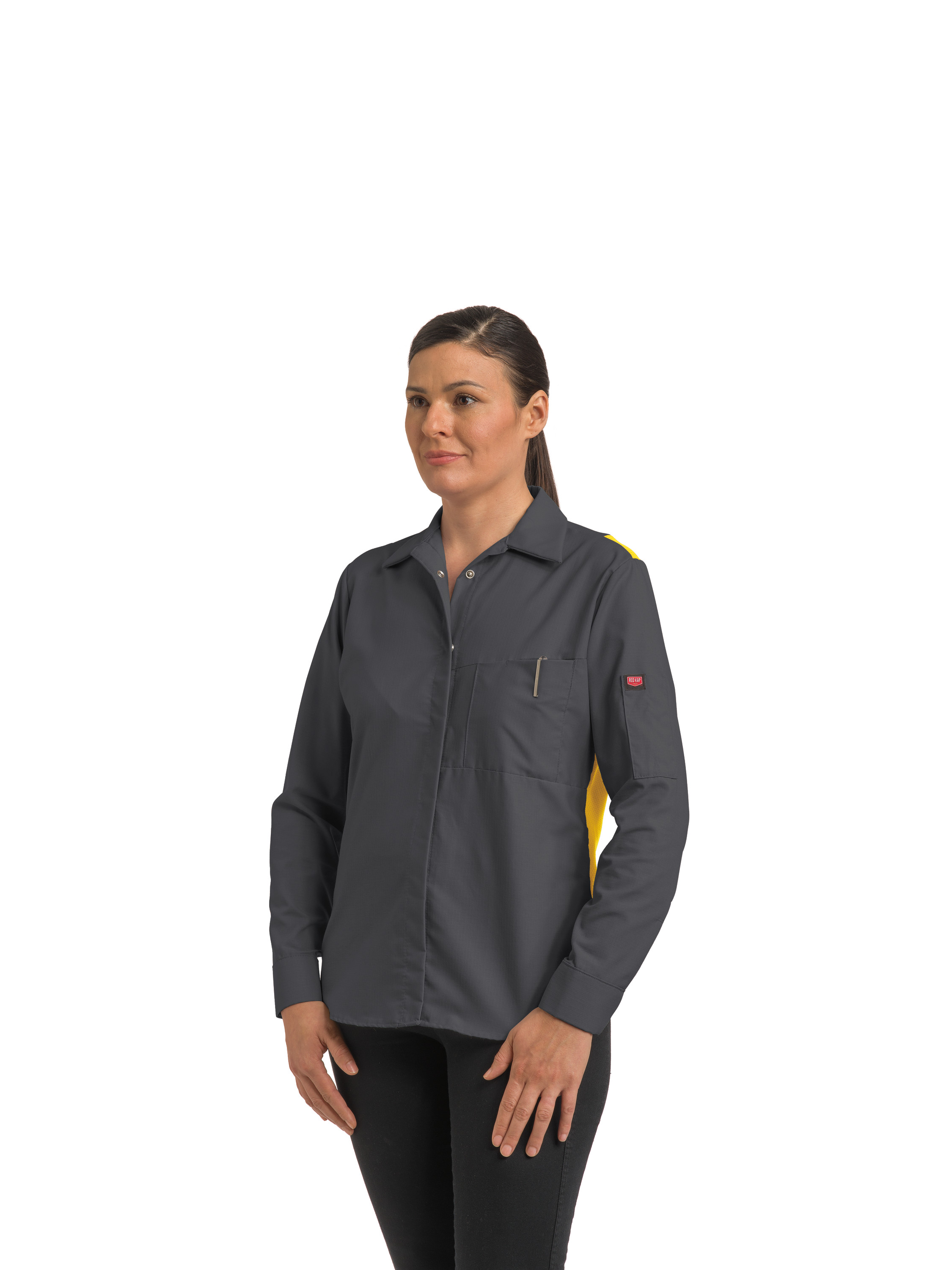 Camisa Red Kap para mujer manga larga Performance Plus Shop con tecnología OilBlok - Imagen 15 de 26