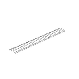 Wyr-Grid Pathway Section Cable Runway Framing, Black, 12 in. , 10 ft.
