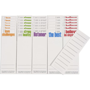 Page Keepers Bookmarks, Positivity Booster Set, 6 Each of 5 Titles, Set of 30