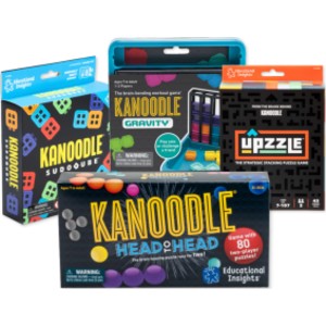 Strategy & Brain Teaser Game Kit, Kanoodle Puzzle Games for Solo and Two-Player Play