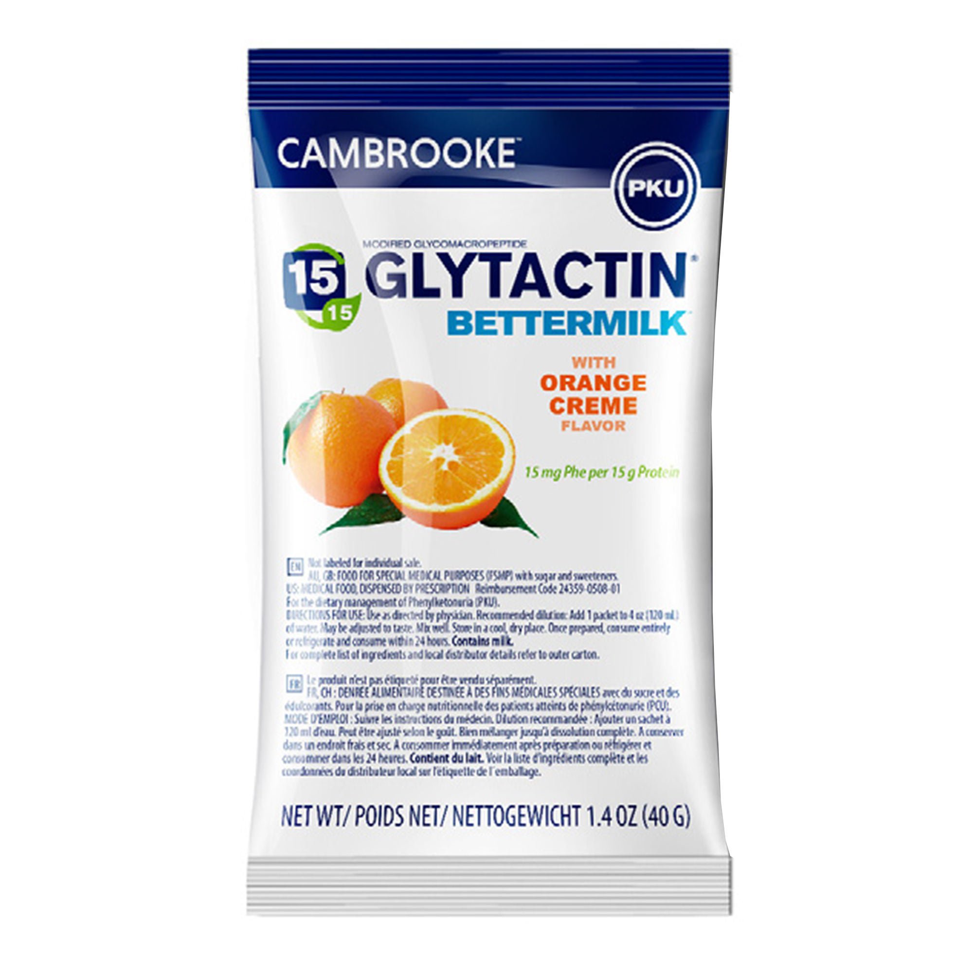 Cambrooke Therapeutics SUPPLEMENT, ORAL BETTERMILK 160CAL ORG CRM 1.4OZ (30/CS)