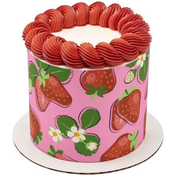 Strawberry Pattern Sheet PhotoCake® Edible Image®