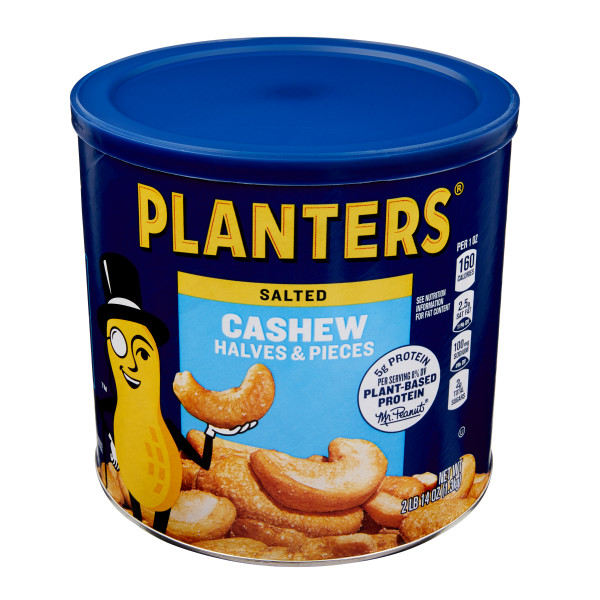 PLANTERS(r) Salted Cashew halves 6/46oz . C1C1 - Front Center In Package (Hi Res)