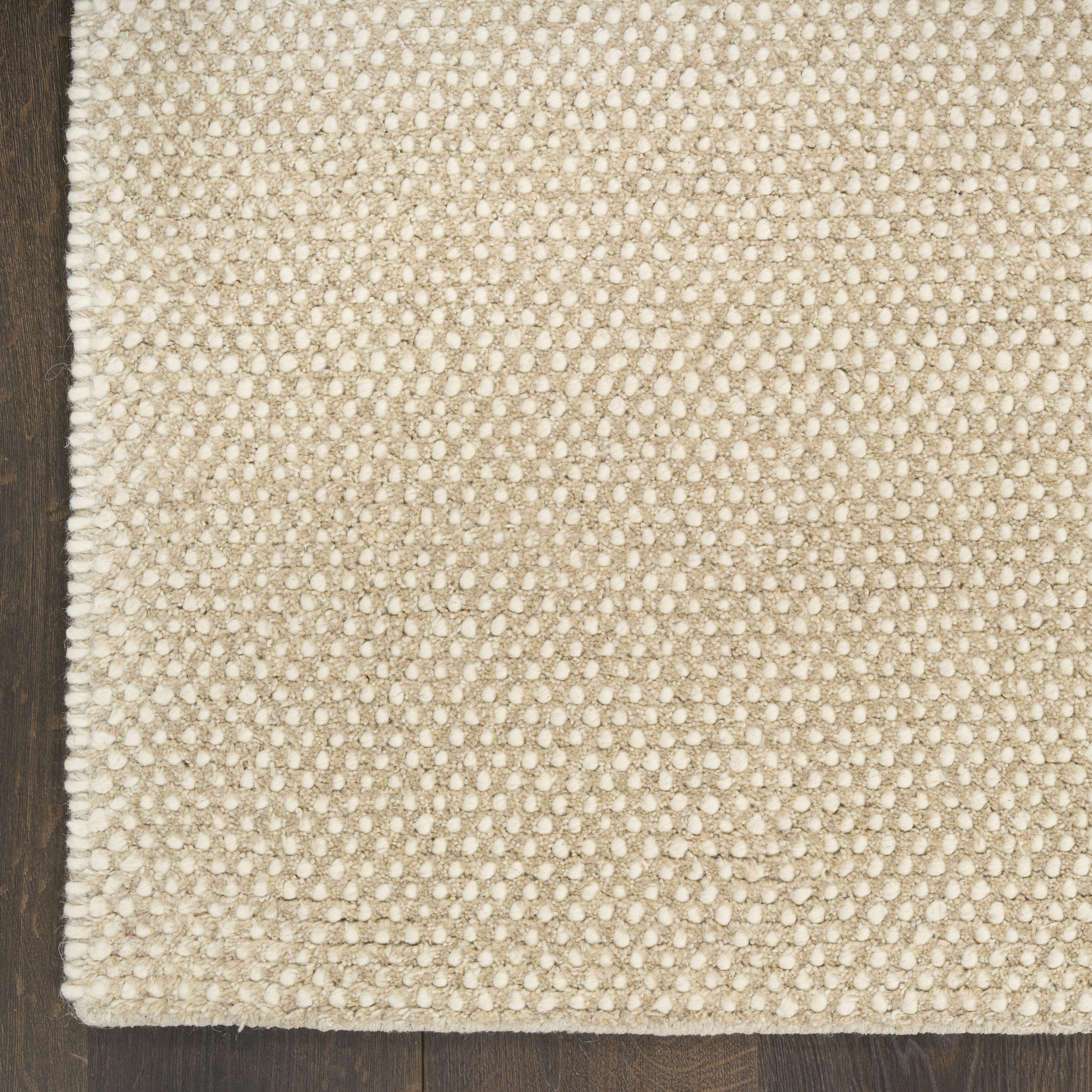 DKNY Pure Rows 5'3" x 7'3" Ivory Taupe Farmhouse Indoor Rug