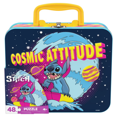 Puzzle in Tin with Handle, for Families and Kids Ages 4 and up