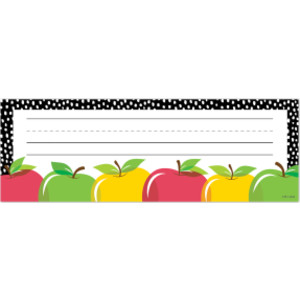 Apple Time Name Plates, Pack of 36