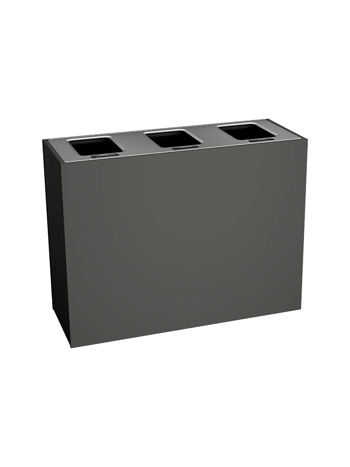 ARISTATA – Triple – Select – Mixed Recyclables-Compost-Waste – Full – Slate