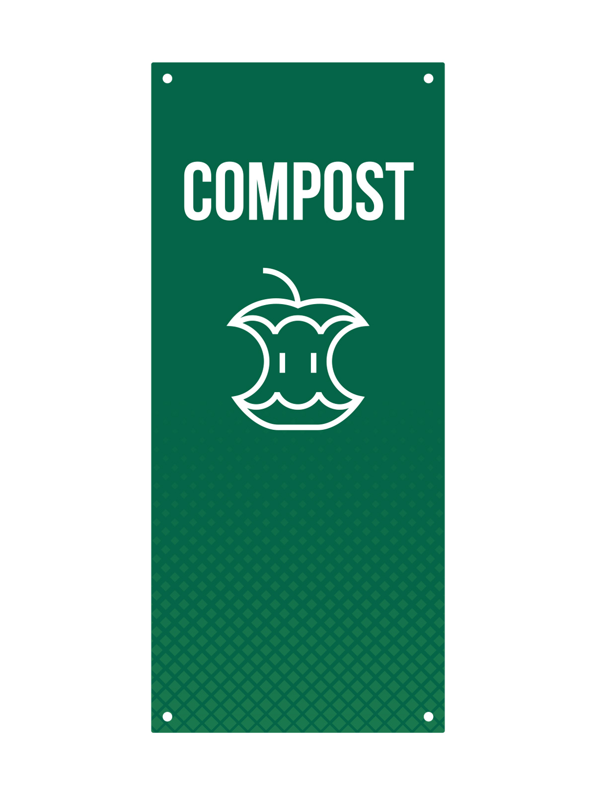 FUSION – Sign – Door – Compost – Green