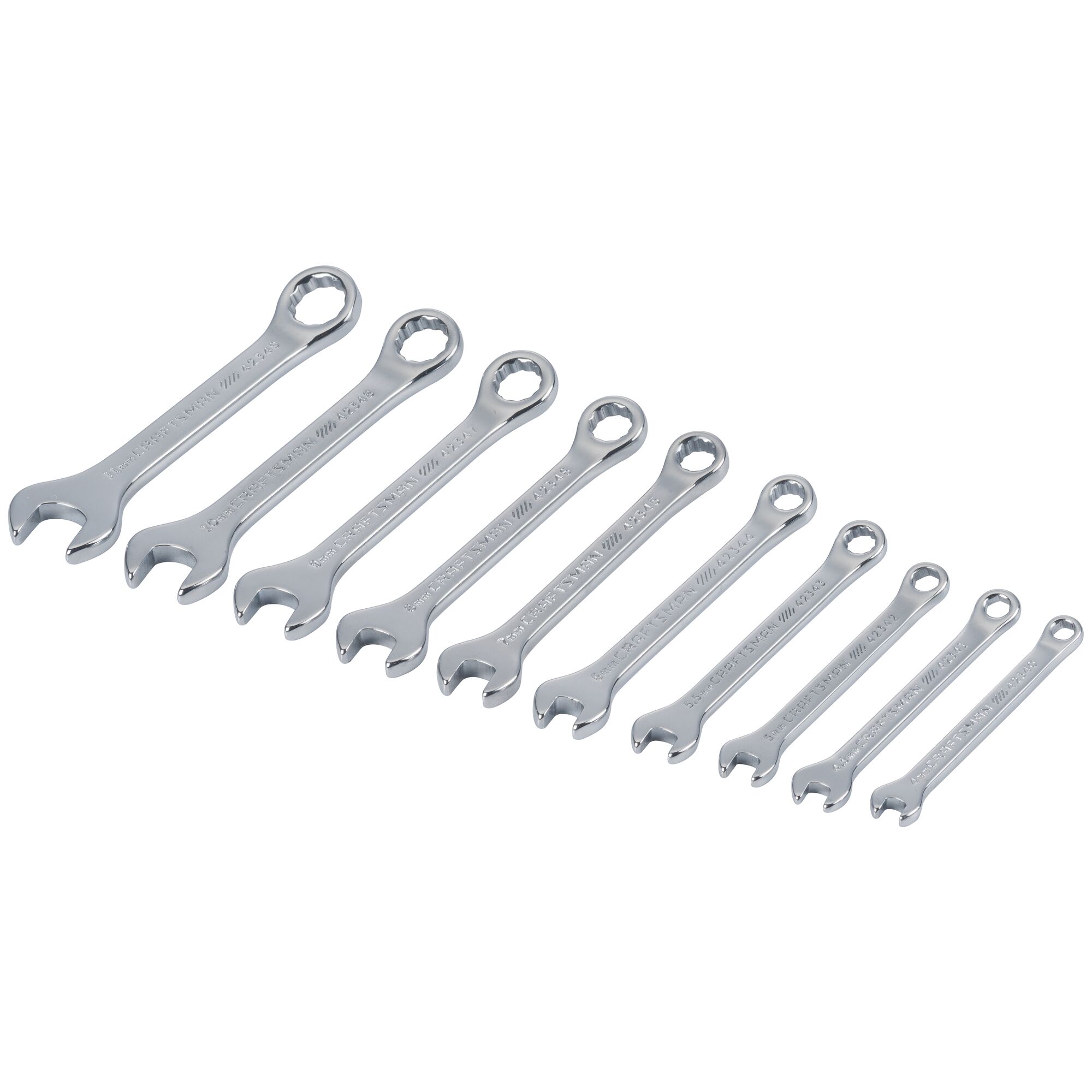 View of CRAFTSMAN Wrenches: Combination on white background