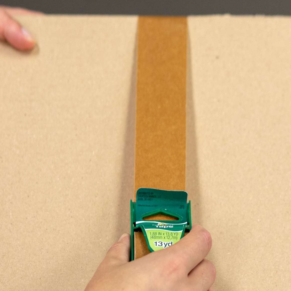 Paper Mailing Tape for Packaging Tan, 13.8 yd Duck Brand