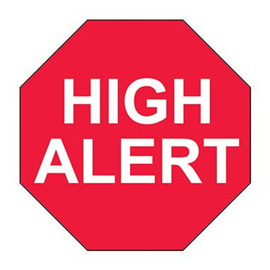 Health Care Logistics LABEL, HIGH ALERT (1000/PK)