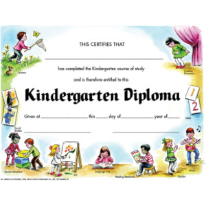 Kindergarten Diploma, Pack of 30, 8.5" x 11"