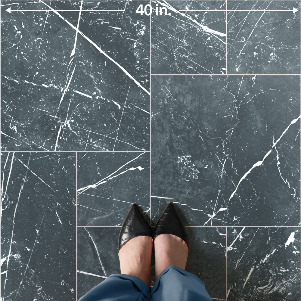 Timeless Marquina Natural Modular 39-3/8 in. x 39-3/8 in. Porcelain Floor and Wall Tile
