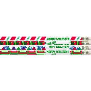 Happy Holidays From Your Teacher Motivational Pencils, Pack of 144