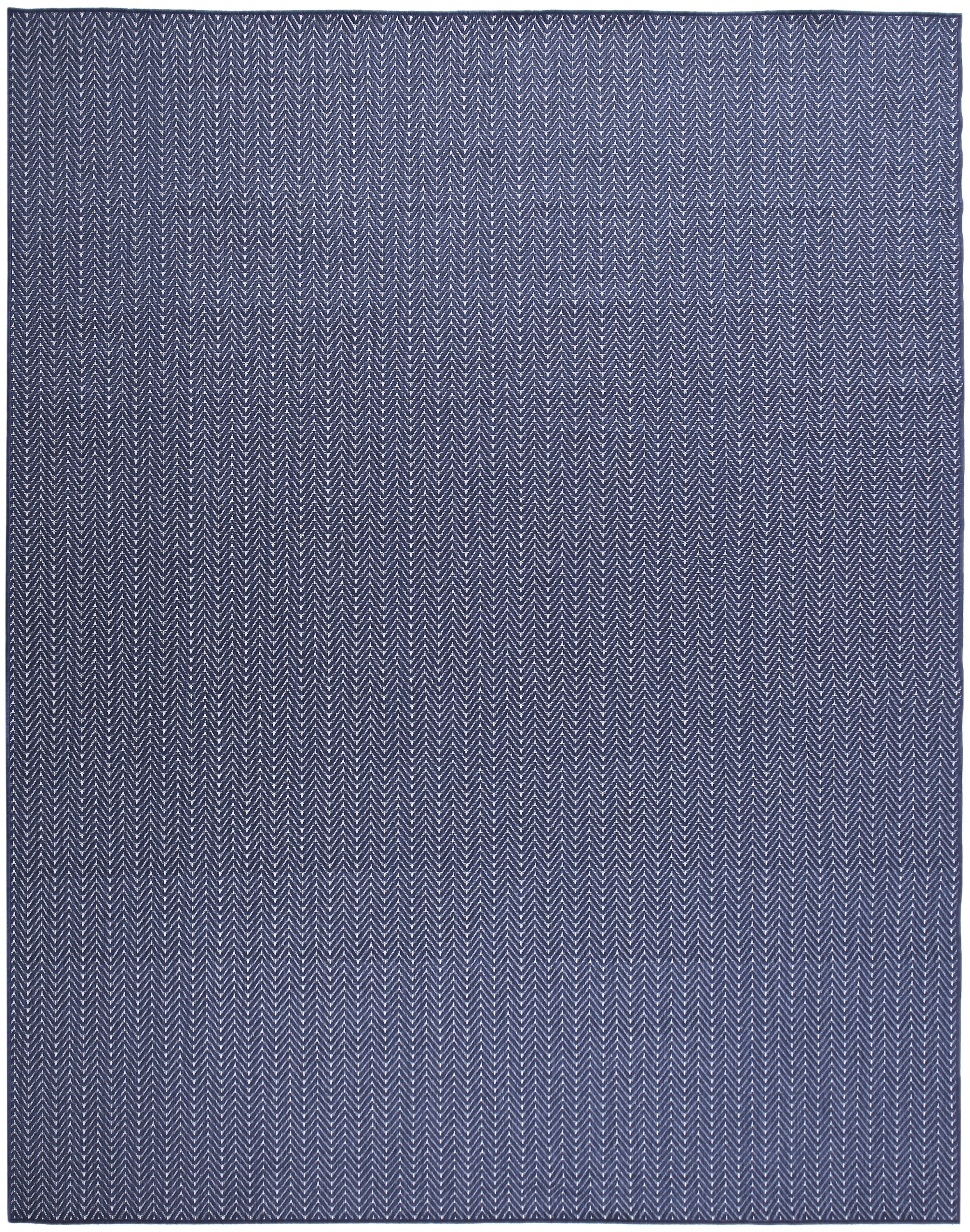 Nourison Horizon Indoor/Outdoor 9' x 12' Navy Modern Rug
