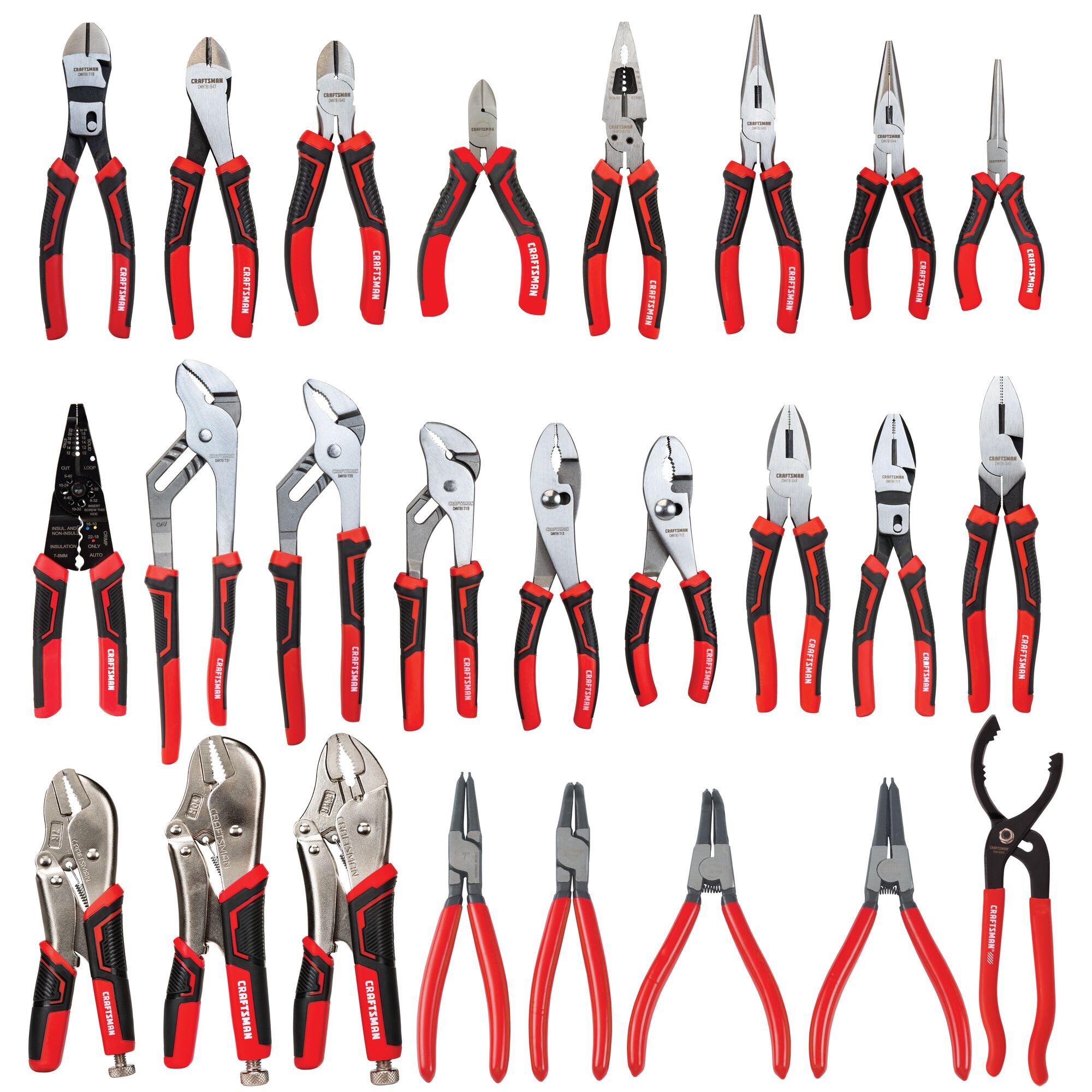 View of CRAFTSMAN Pliers: Set and additional tools in the kit
