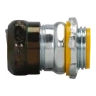 Compression Connector, Raintight, Zinc Plated Steel, EMT Conduit, Insulated Throat, 3/4 in.
