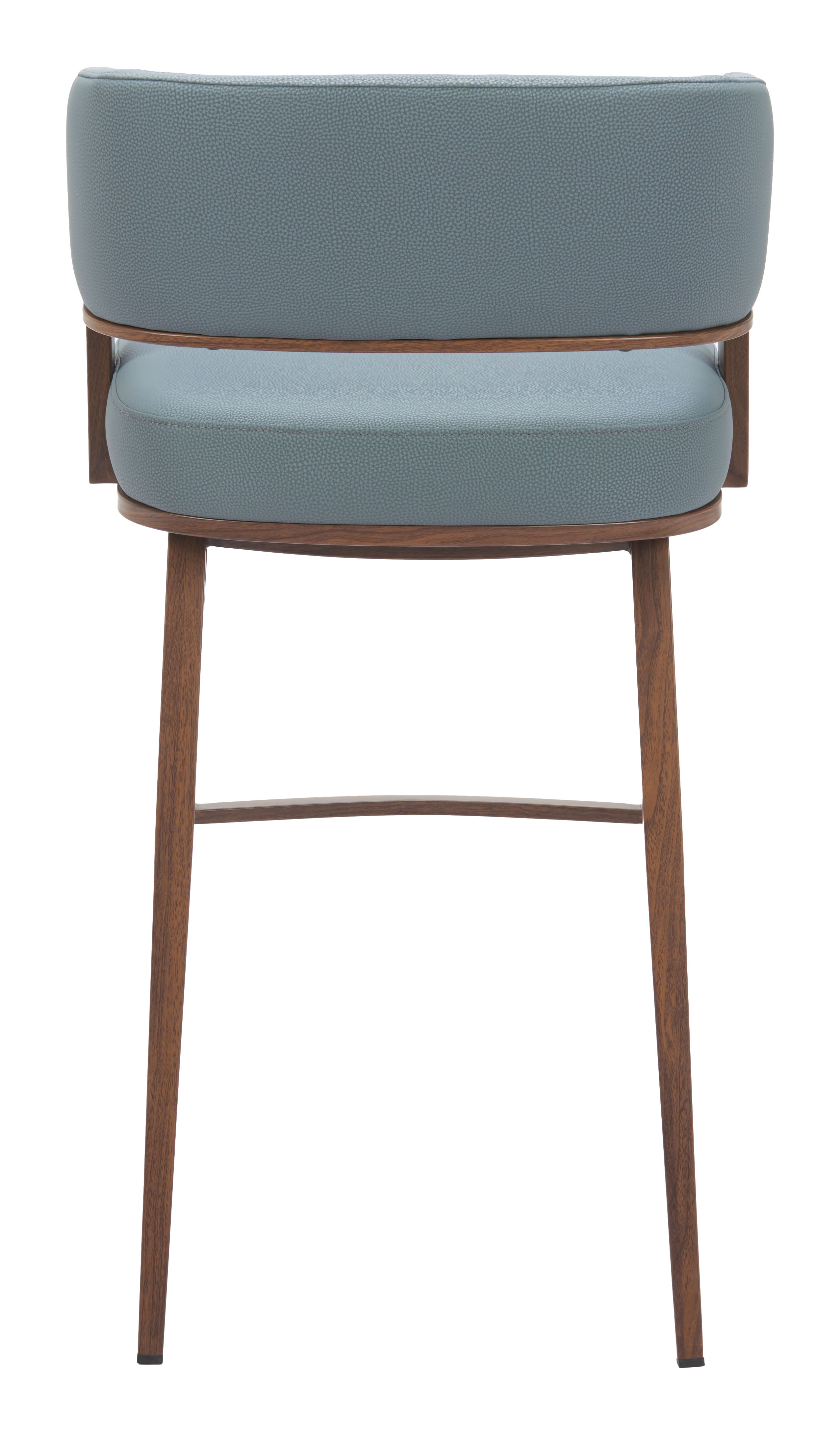 Poise Barstool Azure Gray & Walnut product image
