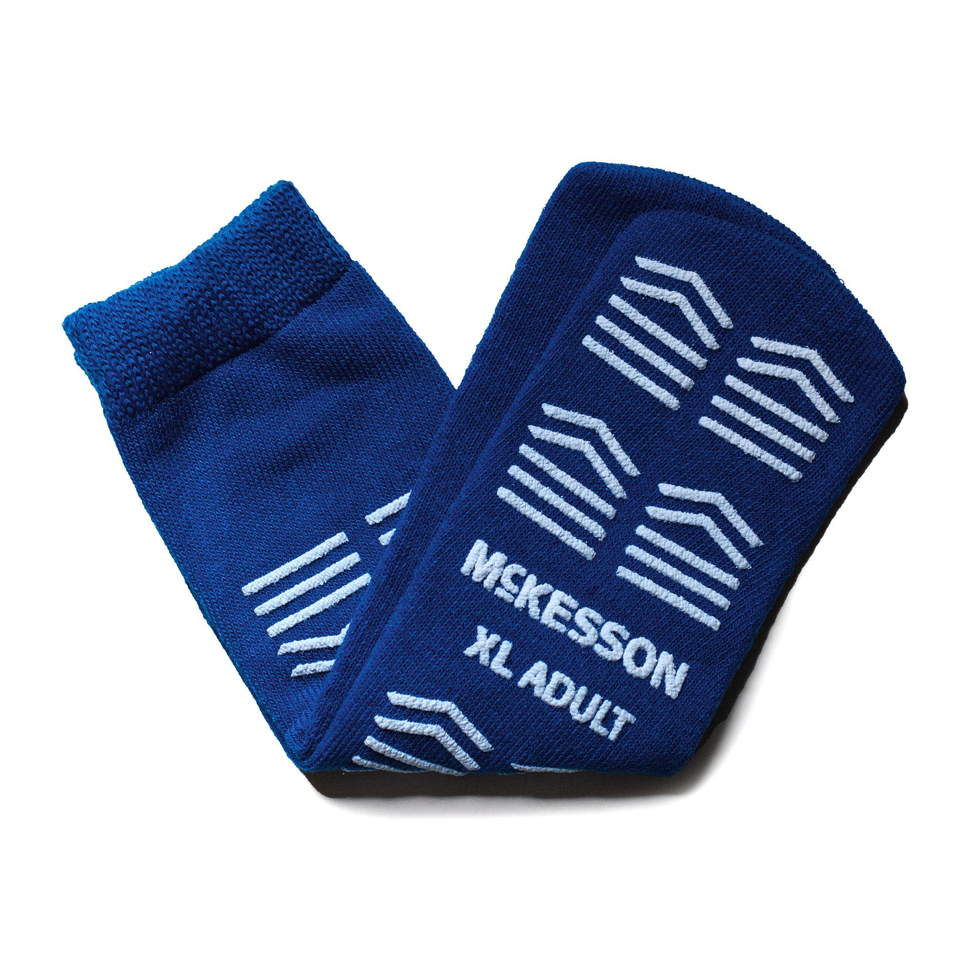 McKesson Slipper Socks, Single Tread, Extra Large, Dark Blue