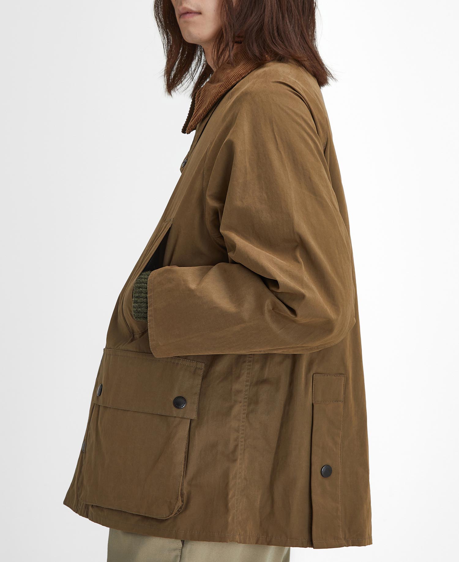 Peached Oversized Bedale Casual Jacket image number 6
