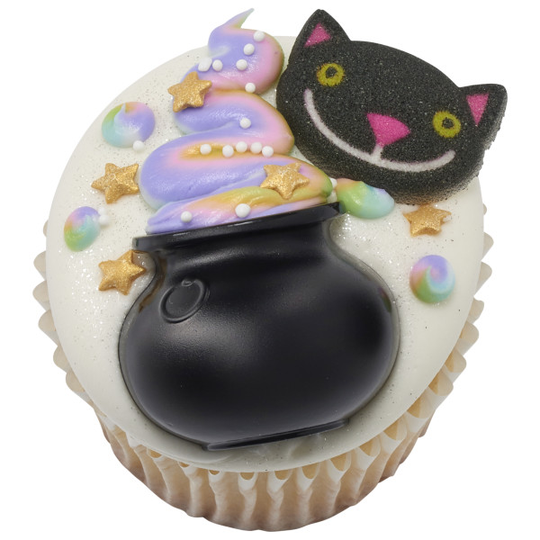 Small Cauldron Cupcake Layon