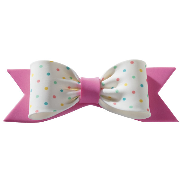 Pastel Dots Assortment Gum Paste Bows