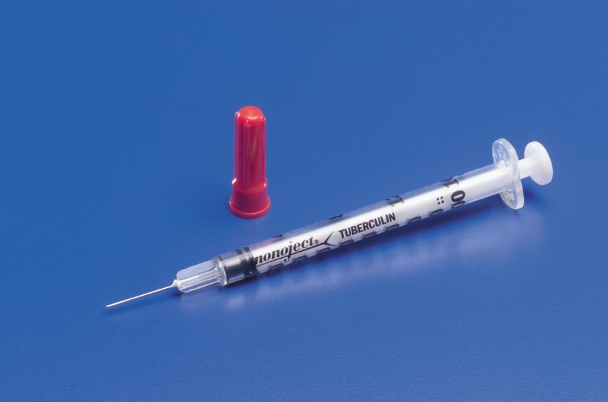 Monoject™ 1 mL Tuberculin Syringe with Needle, 26 Gauge, 3/8 Inch