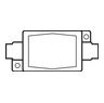 1 in. FDC Aluminum Box w/o Cover -SGFT