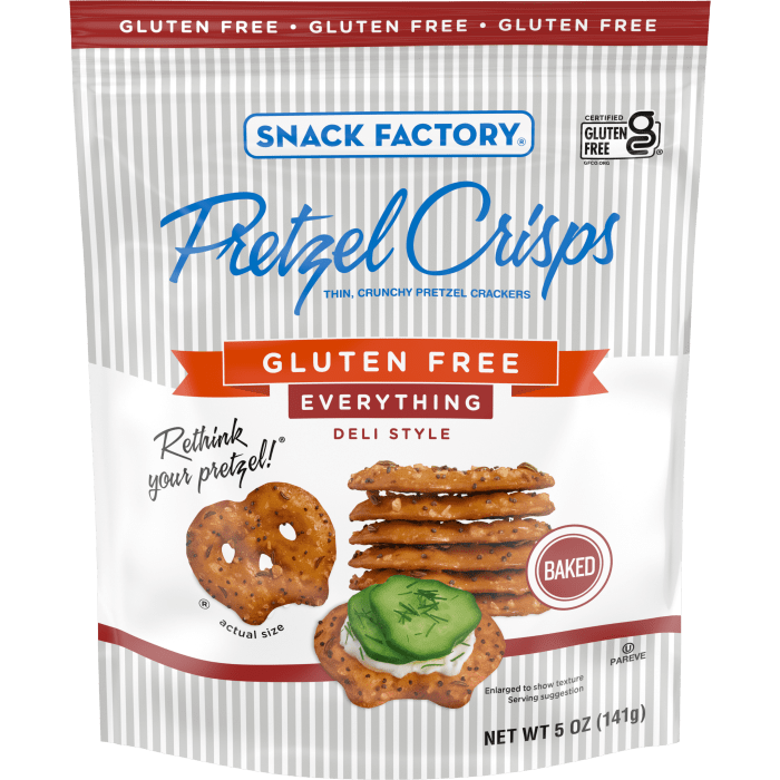 Gluten Free Everything Pretzel Crisps
