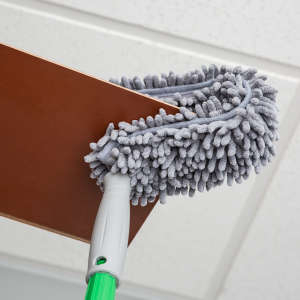 Unger, StarDuster Pro, Ceiling Fan Duster, Microfiber, Gray