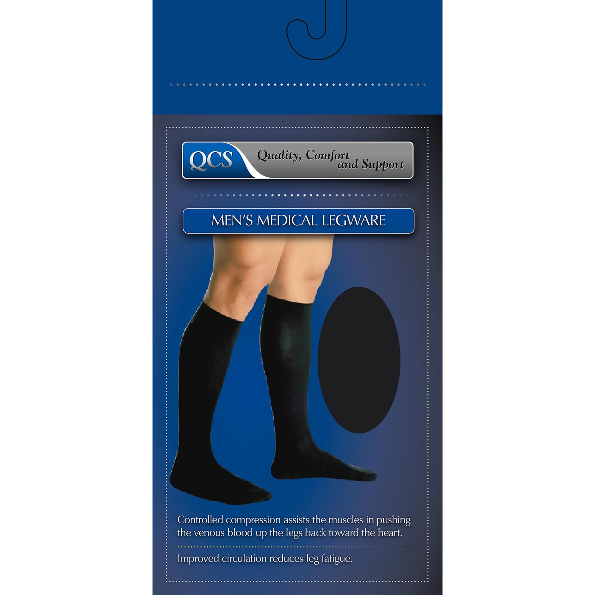 QCS Compression Knee-High Socks, X-Large, Black MK 696842