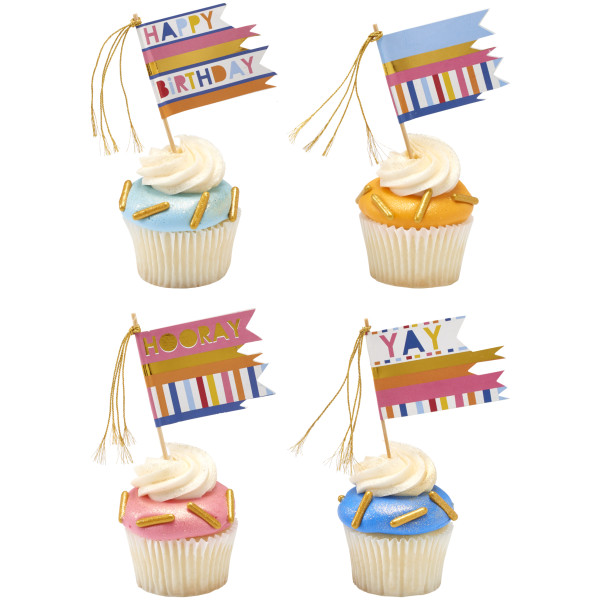 Packed Party Flag Assortment DecoPics®
