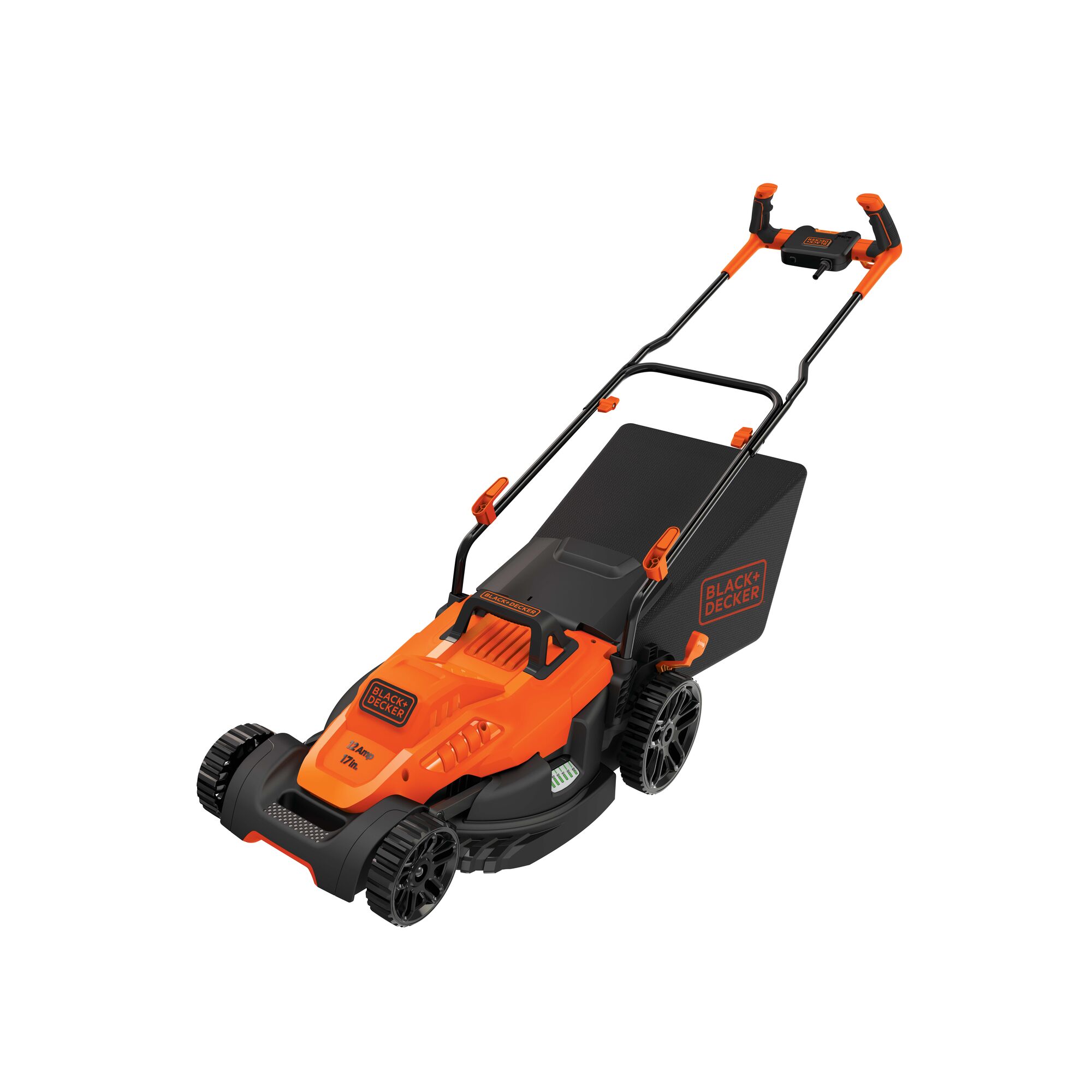 12 Amp 17 inch Electric Lawn Mower with Comfort Grip Handle.