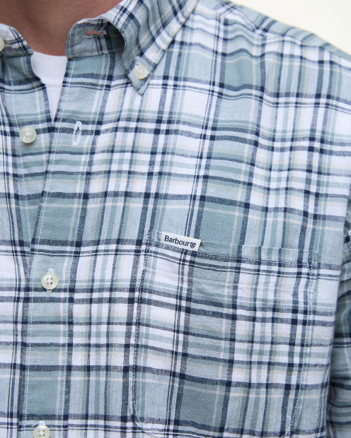 Bridport Linen Tailored Long-Sleeved Shirt Classic Blue
