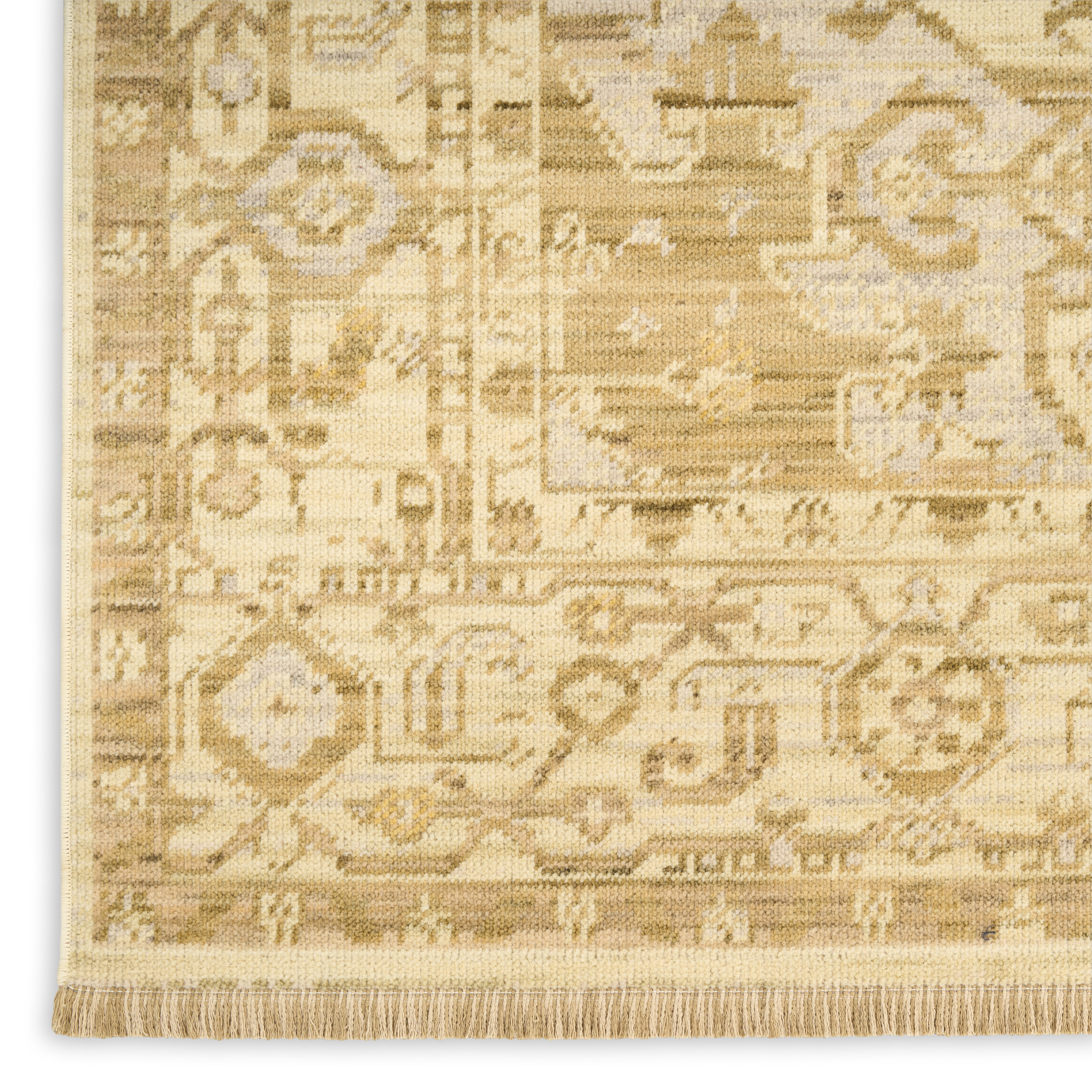 Nourison Antique Bloom 5'6" x 8'6" Beige Vintage Indoor Rug