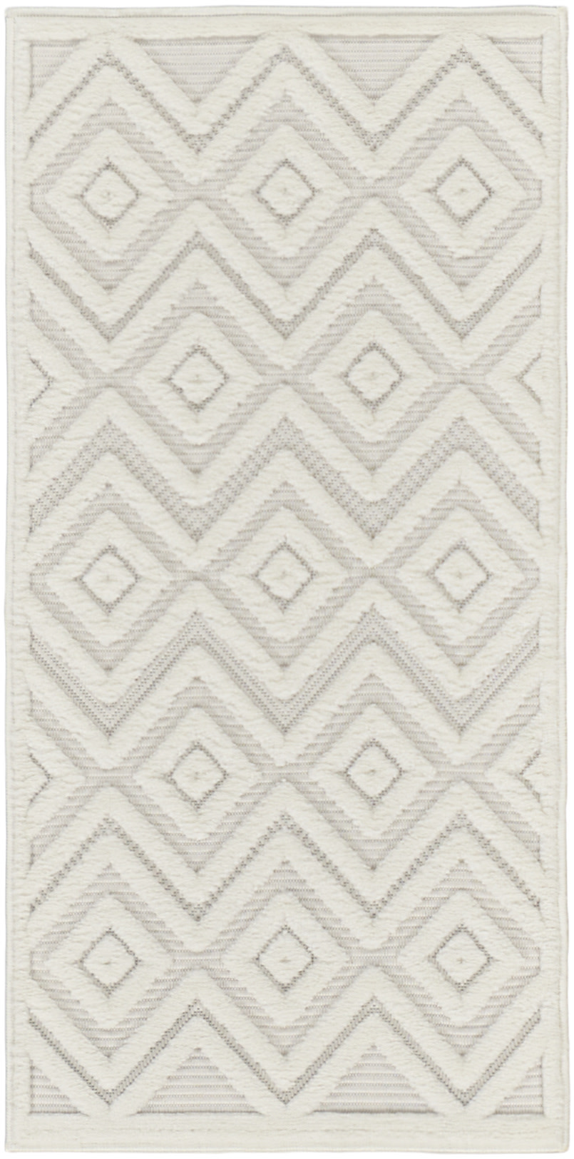 Nourison Versatile 3' x 5' Ivory White Modern Rug
