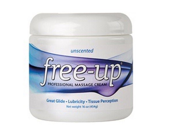 Free-Up® Professional Massage Cream, Fragrance-Free, Nongreasy, 16-ounce Jar