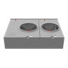 Meter Socket, Ringless, 100A, 300V, 1-Phase, 4-Jaw, OH/UG, Small Closing Plate, Horn Bypass, Surface-Mount, NEMA 3R