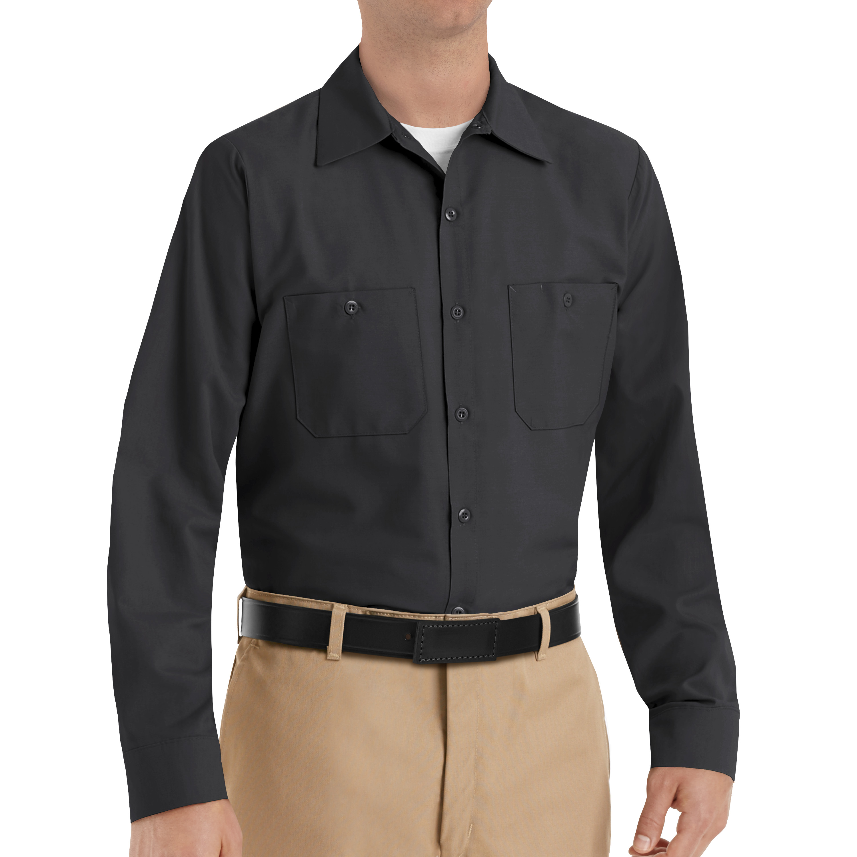 Red Kap Men's Long Sleeve Industrial Work Shirt