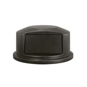 Rubbermaid Commercial, BRUTE®, Dome, Resin, Black, Receptacle Lid