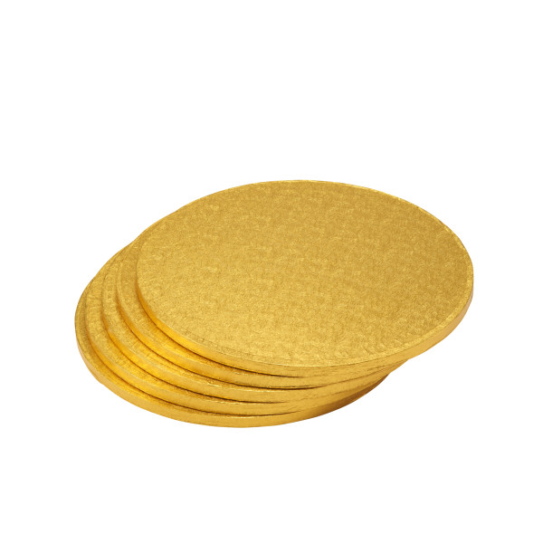 12" Round Gold Foil Cake Board