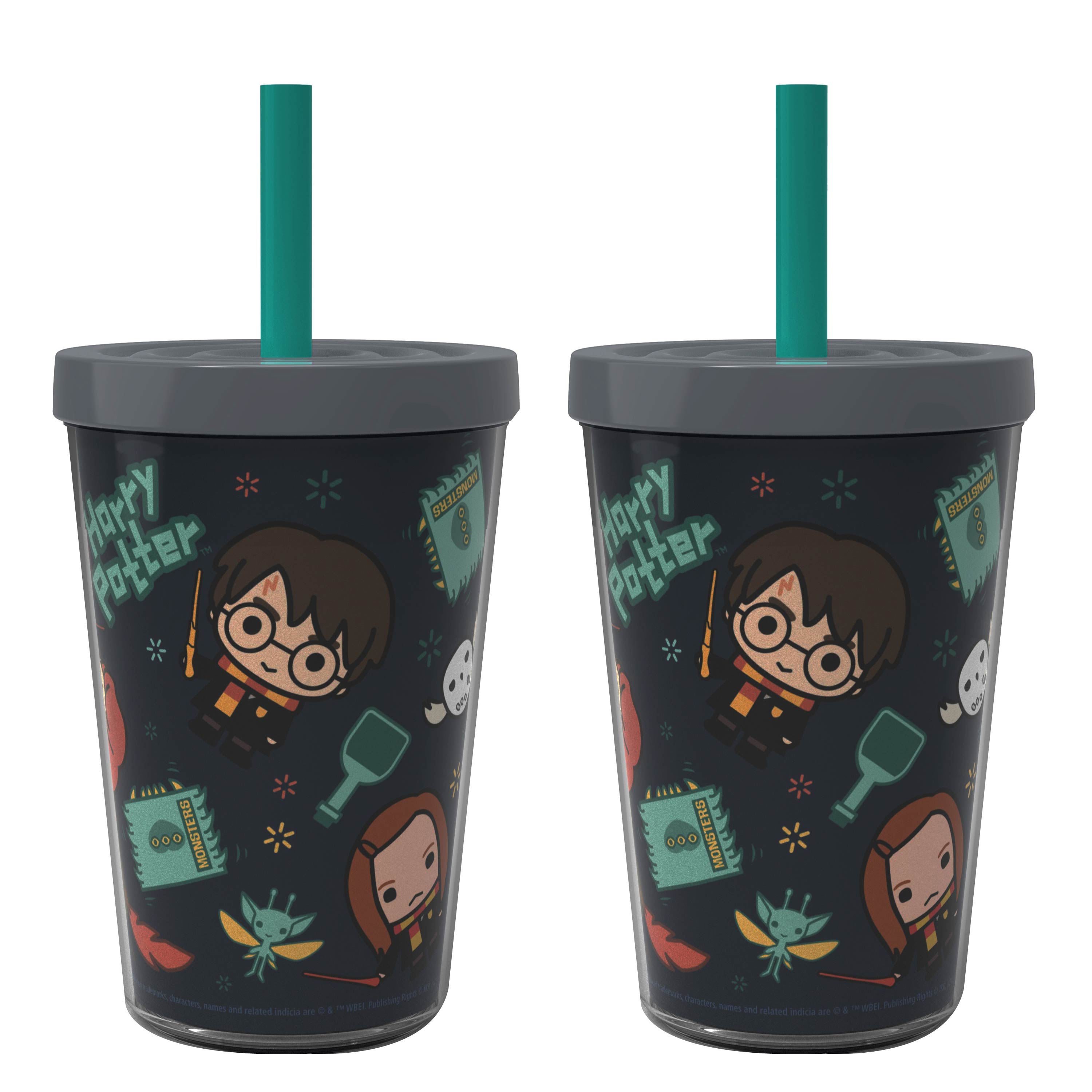 Harry Potter 13 ounce Insulated Tumbler, Harry Potter and Friends, 2-piece set slideshow image 1