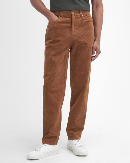 Pantaloni in velluto stretch a coste sottili dalla vestibilità regular