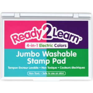 Jumbo Washable Stamp Pad - 4-in-1 Electric Colors